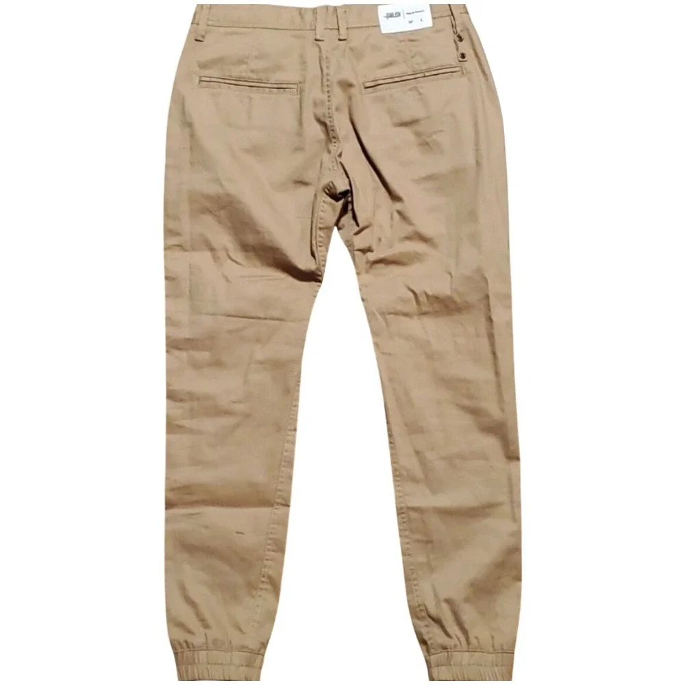 NWOT Publish Tan Legacy Joggers Mens 26 Khaki Twill Stretch Water Resistant